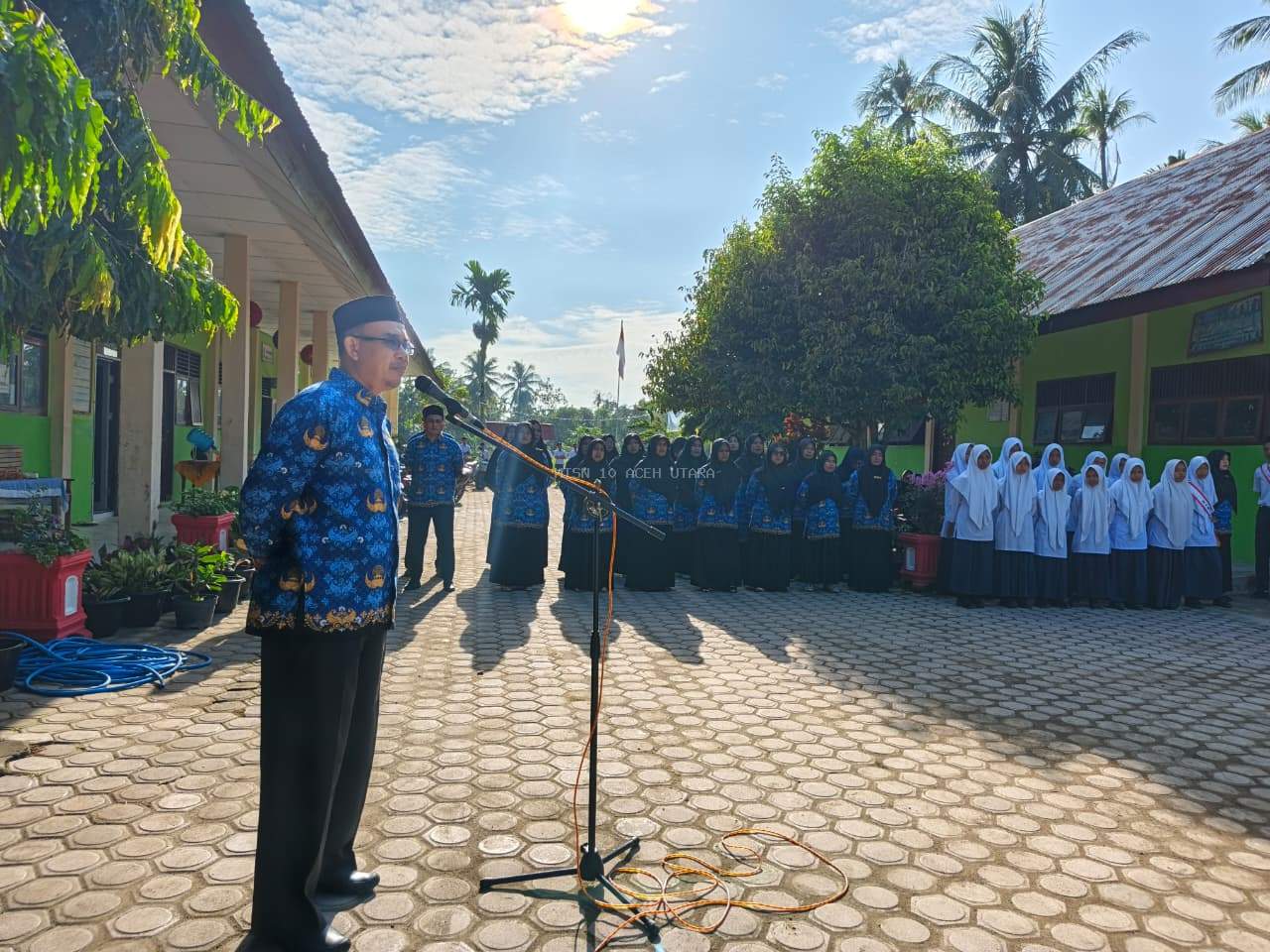 MTsN 10 Aceh Utara Gelar Upacara Hari Sumpah Pemuda ke-97 Tahun 2025