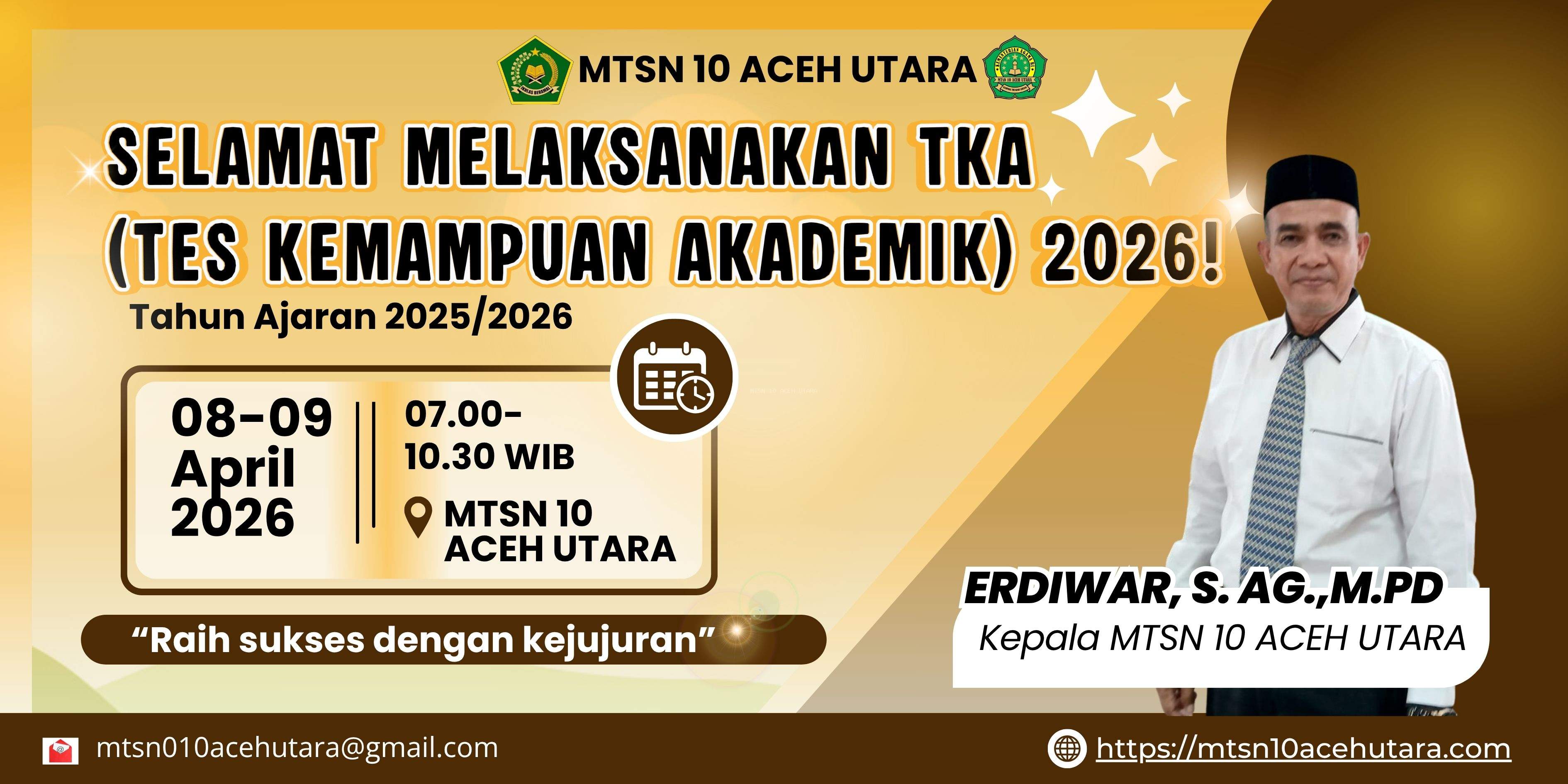 Pelaksanaan TKA di MTsN 10 Aceh Utara Berjalan Lancar